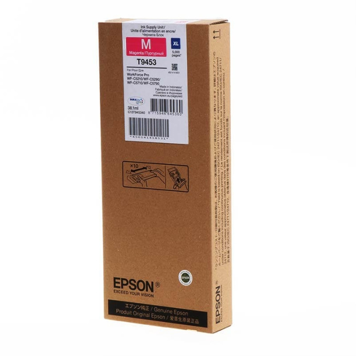 EPSON Blæk C13T945340 T9453 XL Magenta i gruppen COMPUTERTILBEHØR / Printere og tilbehør / Blæk og toner / Blækpatroner / Epson hos TP E-commerce Nordic AB (C26886)