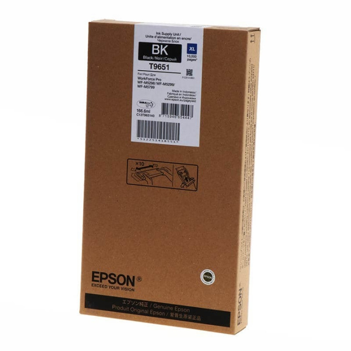 EPSON Blæk C13T965140 T9651 XL Sort i gruppen COMPUTERTILBEHØR / Printere og tilbehør / Blæk og toner / Toner / Canon hos TP E-commerce Nordic AB (C26890)