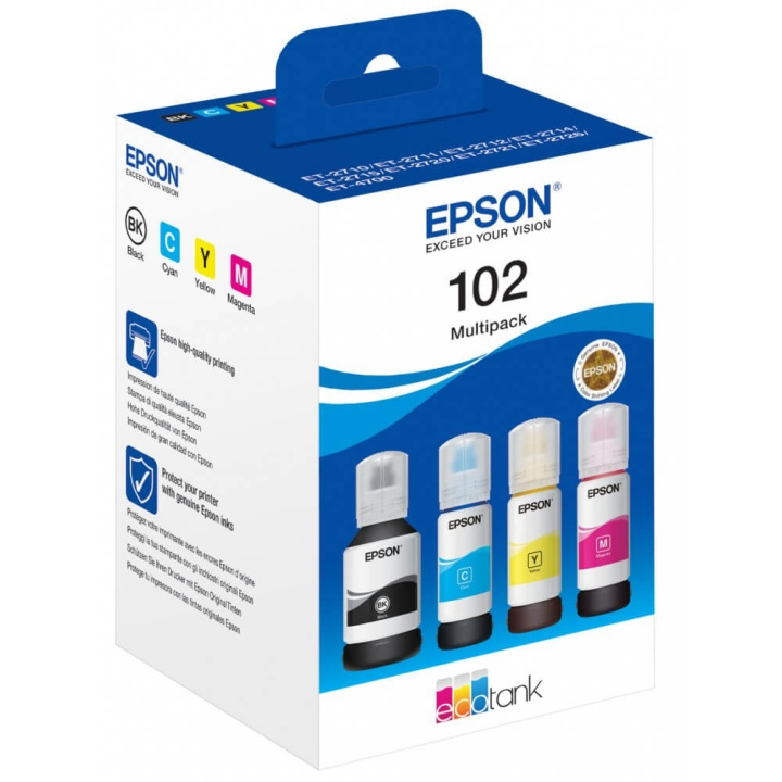 EPSON Blæk C13T03R640 102 Multi pak i gruppen COMPUTERTILBEHØR / Printere og tilbehør / Blæk og toner / Blækpatroner / Epson hos TP E-commerce Nordic AB (C26911)