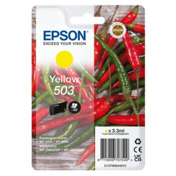 Epson Blæk C13T09Q44010 503 Gul, Chili i gruppen COMPUTERTILBEHØR / Printere og tilbehør / Blæk og toner / Blækpatroner / Epson hos TP E-commerce Nordic AB (C26935)