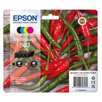 EPSON Blæk C13T09Q64010 503 Multipack, Chili i gruppen COMPUTERTILBEHØR / Printere og tilbehør / Blæk og toner / Blækpatroner / Epson hos TP E-commerce Nordic AB (C26936)