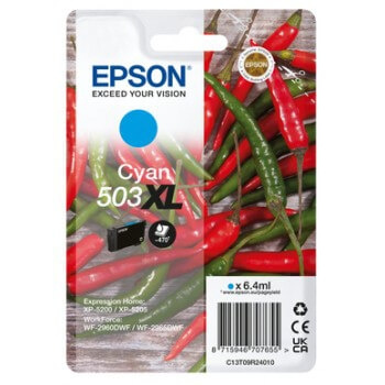 EPSON Blæk C13T09R24010 503XL Cyan, Chili i gruppen COMPUTERTILBEHØR / Printere og tilbehør / Blæk og toner / Blækpatroner / Epson hos TP E-commerce Nordic AB (C26938)