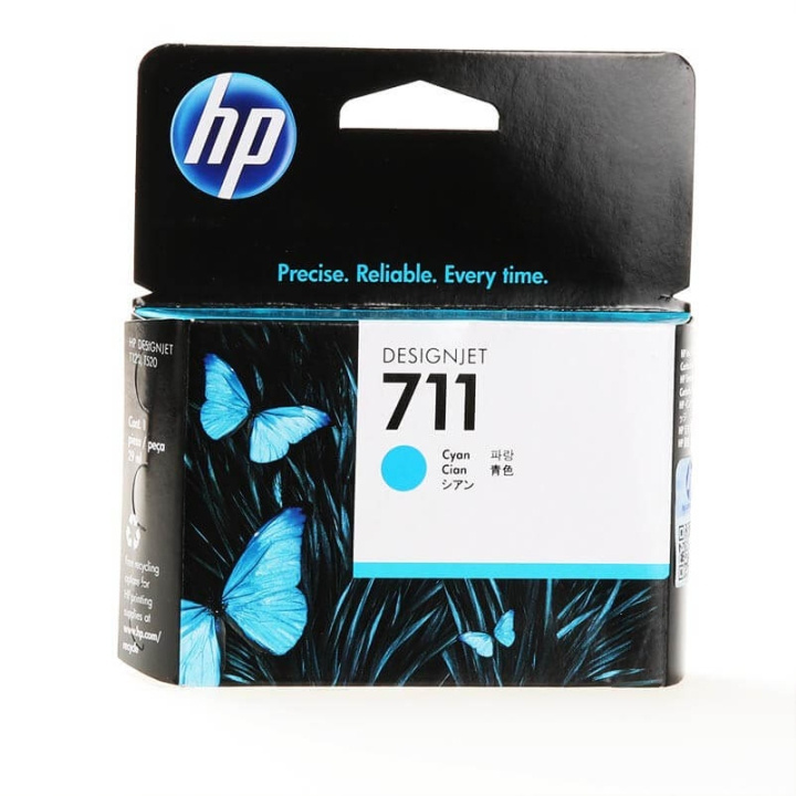 HP Blæk CZ130A 711 Cyan 29ml i gruppen COMPUTERTILBEHØR / Printere og tilbehør / Blæk og toner / Toner / HP hos TP E-commerce Nordic AB (C26969)