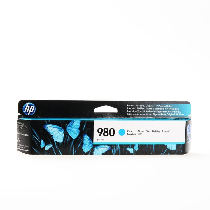 HP Ink D8J07A 980 Cyan i gruppen COMPUTERTILBEHØR / Printere og tilbehør / Blæk og toner / Toner / HP hos TP E-commerce Nordic AB (C26976)
