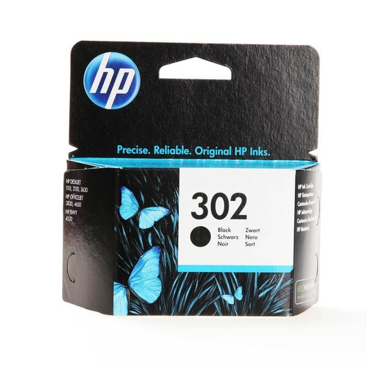 HP Blæk F6U66AE 302 Sort i gruppen COMPUTERTILBEHØR / Printere og tilbehør / Blæk og toner / Toner / HP hos TP E-commerce Nordic AB (C26990)