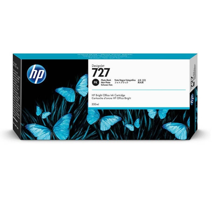 HP Blæk F9J79A 727 Høj Kapacitet Foto Sort i gruppen COMPUTERTILBEHØR / Printere og tilbehør / Blæk og toner / Toner / HP hos TP E-commerce Nordic AB (C27002)