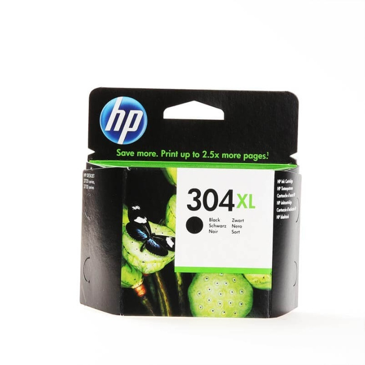 HP Bläck N9K08AE 304XL Svart i gruppen COMPUTERTILBEHØR / Printere og tilbehør / Blæk og toner / Toner / HP hos TP E-commerce Nordic AB (C27023)
