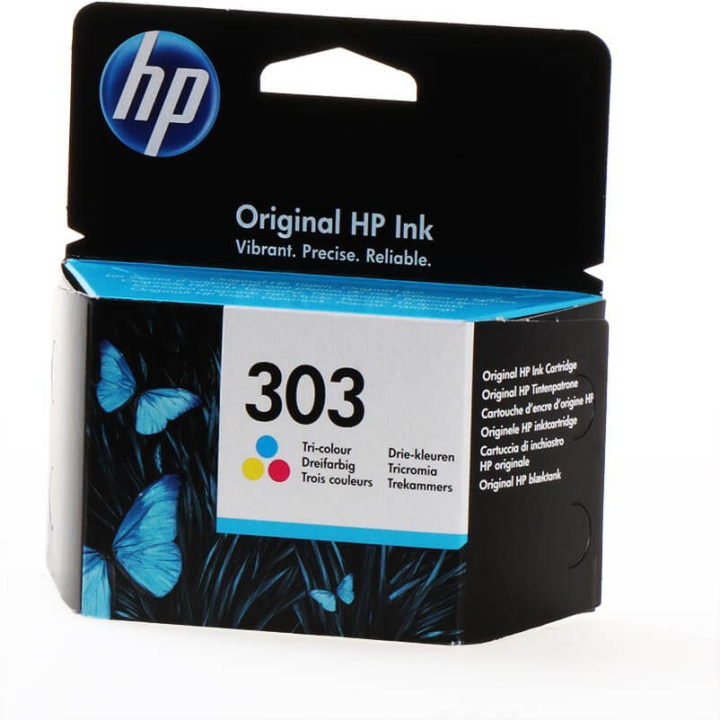 HP Blæk T6N01AE 303 Tri-colour Cyan Magenta Gul i gruppen COMPUTERTILBEHØR / Printere og tilbehør / Blæk og toner / Toner / HP hos TP E-commerce Nordic AB (C27051)