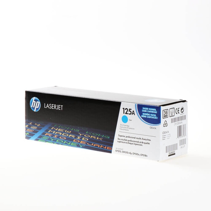 HP Toner CB541A 125A Cyan i gruppen COMPUTERTILBEHØR / Printere og tilbehør / Blæk og toner / Toner / HP hos TP E-commerce Nordic AB (C27090)