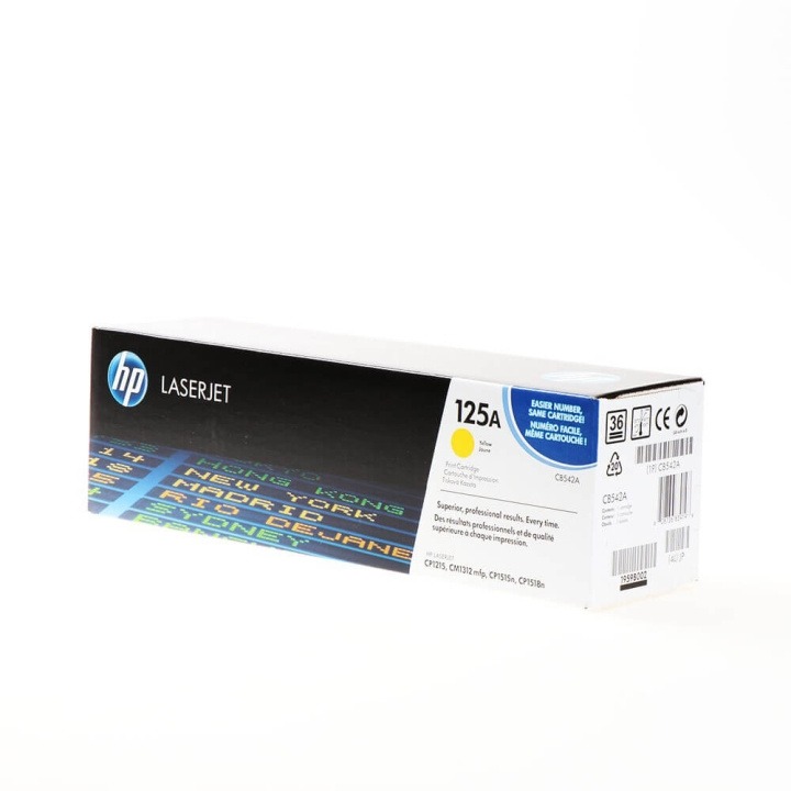 HP Toner CB542A 125A Gul i gruppen COMPUTERTILBEHØR / Printere og tilbehør / Blæk og toner / Toner / HP hos TP E-commerce Nordic AB (C27091)