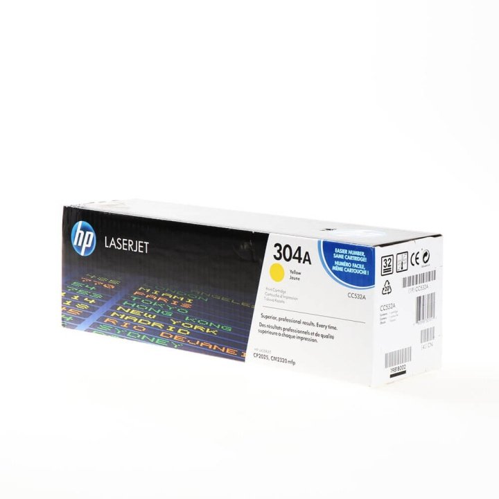HP Toner CC532A 304A Gul i gruppen COMPUTERTILBEHØR / Printere og tilbehør / Blæk og toner / Toner / HP hos TP E-commerce Nordic AB (C27098)