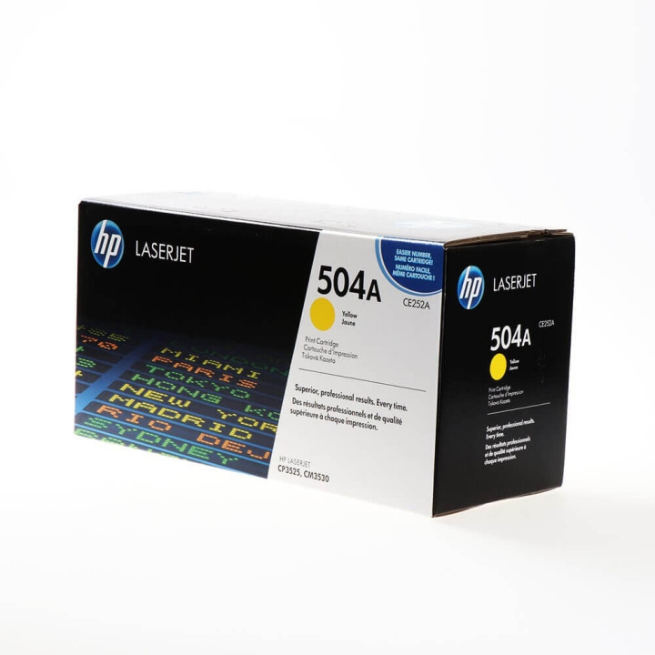 HP Toner CE252A 504A Gul i gruppen COMPUTERTILBEHØR / Printere og tilbehør / Blæk og toner / Toner / HP hos TP E-commerce Nordic AB (C27104)