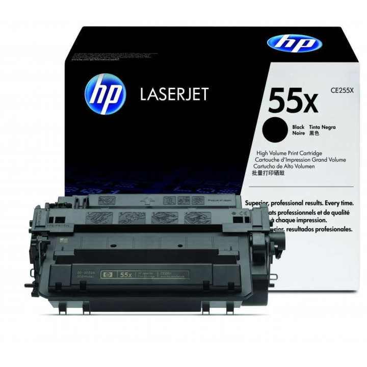 HP Toner CE255X 55X Sort i gruppen COMPUTERTILBEHØR / Printere og tilbehør / Blæk og toner / Toner / HP hos TP E-commerce Nordic AB (C27107)