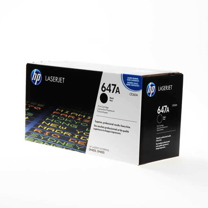 HP Toner CE260A 647A Sort i gruppen COMPUTERTILBEHØR / Printere og tilbehør / Blæk og toner / Toner / HP hos TP E-commerce Nordic AB (C27110)