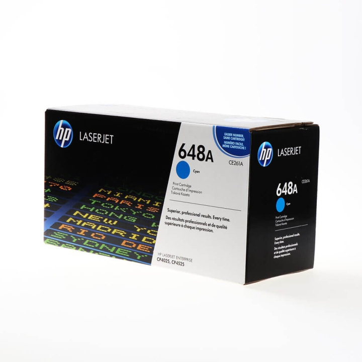 HP Toner CE261A 648A Cyan i gruppen COMPUTERTILBEHØR / Printere og tilbehør / Blæk og toner / Toner / HP hos TP E-commerce Nordic AB (C27111)