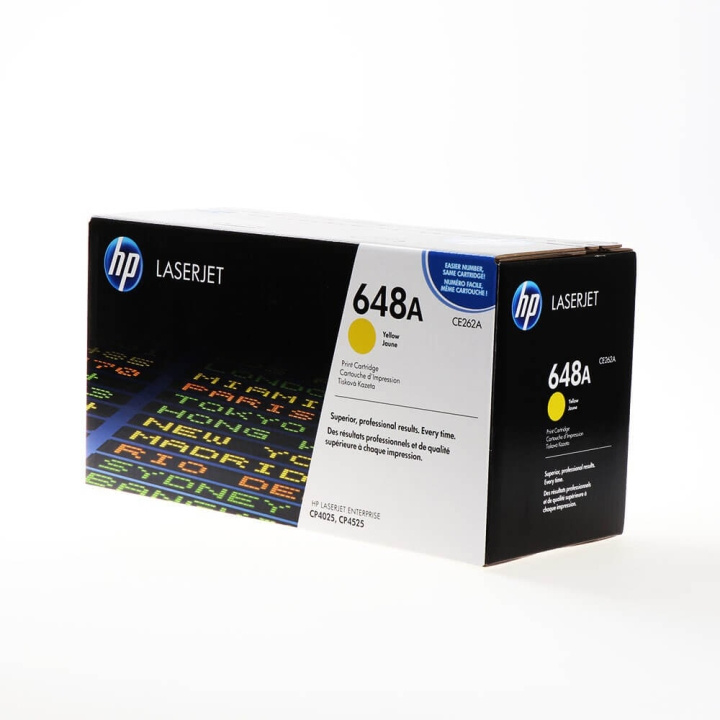 HP Toner CE262A 648A Gul i gruppen COMPUTERTILBEHØR / Printere og tilbehør / Blæk og toner / Toner / HP hos TP E-commerce Nordic AB (C27112)