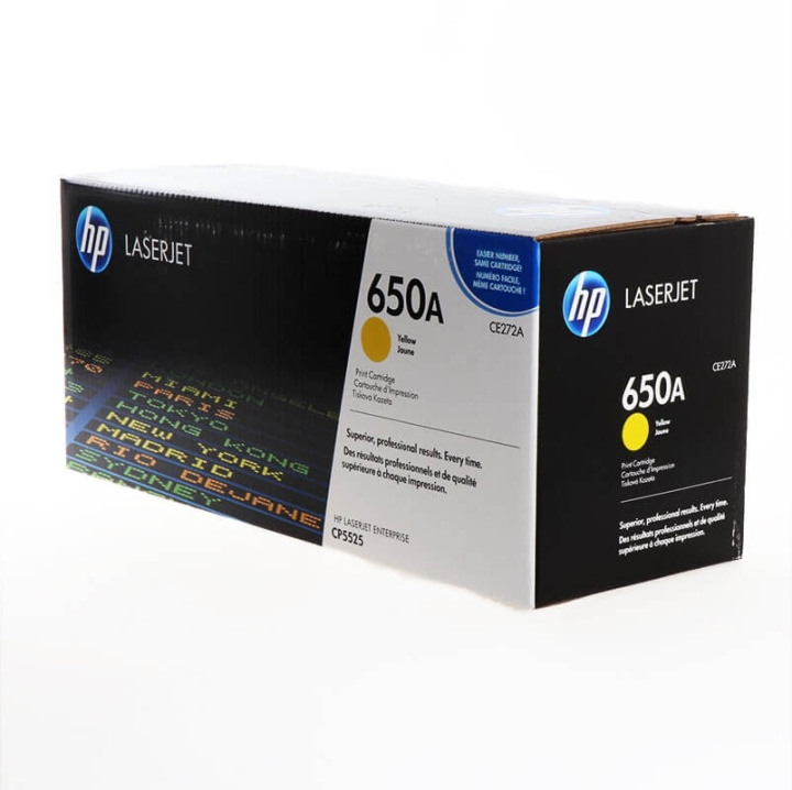 HP Toner CE272A 650A Gul i gruppen COMPUTERTILBEHØR / Printere og tilbehør / Blæk og toner / Toner / HP hos TP E-commerce Nordic AB (C27117)