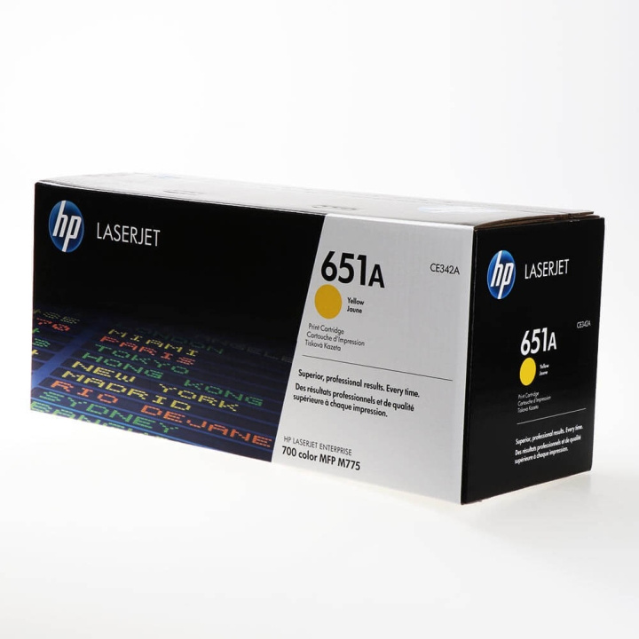 HP Toner CE342A 651A Gul i gruppen COMPUTERTILBEHØR / Printere og tilbehør / Blæk og toner / Toner / HP hos TP E-commerce Nordic AB (C27137)