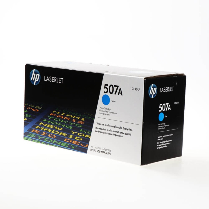 HP Toner CE401A 507A Cyan i gruppen COMPUTERTILBEHØR / Printere og tilbehør / Blæk og toner / Toner / HP hos TP E-commerce Nordic AB (C27146)