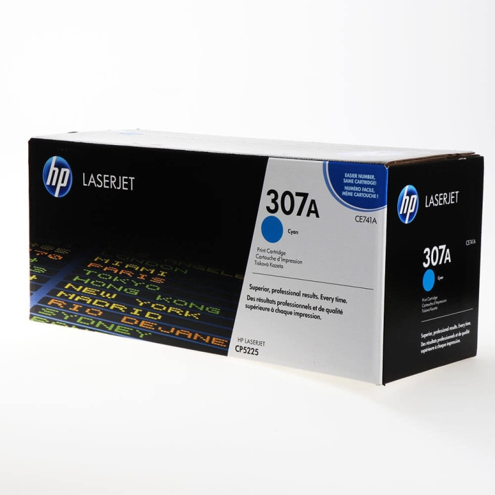 HP Toner CE741A 307A Cyan i gruppen COMPUTERTILBEHØR / Printere og tilbehør / Blæk og toner / Toner / HP hos TP E-commerce Nordic AB (C27161)