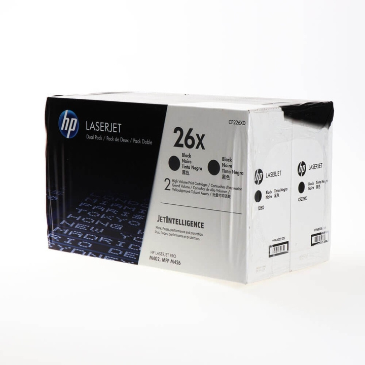 HP Toner CF226XD 26X Sort 2-pack i gruppen COMPUTERTILBEHØR / Printere og tilbehør / Blæk og toner / Toner / HP hos TP E-commerce Nordic AB (C27177)