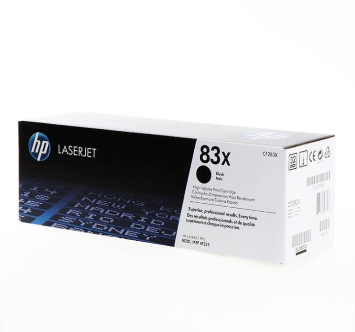 HP Toner CF283X 83X Sort i gruppen COMPUTERTILBEHØR / Printere og tilbehør / Blæk og toner / Toner / HP hos TP E-commerce Nordic AB (C27200)