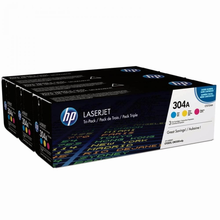 HP Toner CF372AM 304A Colour i gruppen COMPUTERTILBEHØR / Printere og tilbehør / Blæk og toner / Toner / HP hos TP E-commerce Nordic AB (C27240)