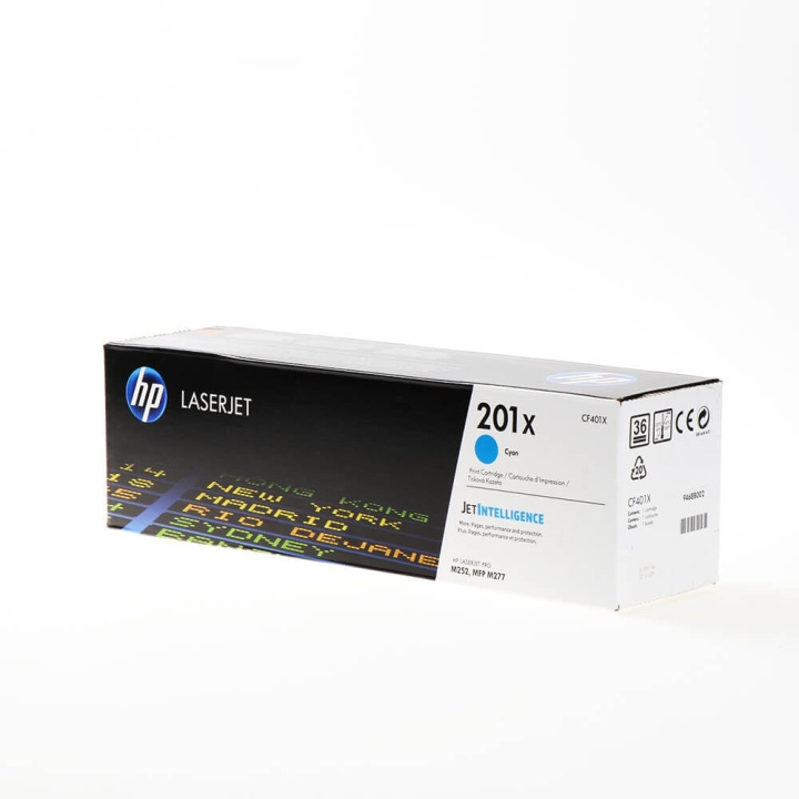 HP Toner CF401X 201X Cyan i gruppen COMPUTERTILBEHØR / Printere og tilbehør / Blæk og toner / Toner / HP hos TP E-commerce Nordic AB (C27247)