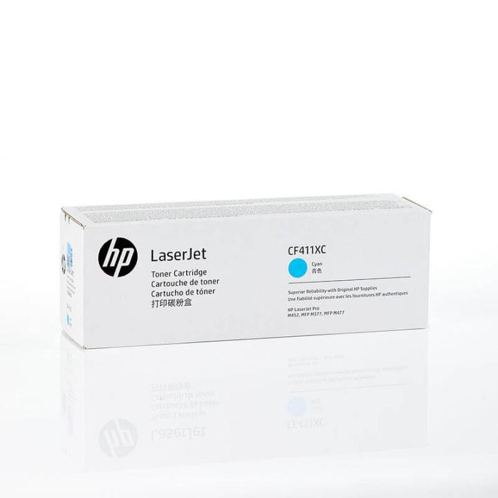 HP Toner CF411XC 410X Cyan Contract i gruppen COMPUTERTILBEHØR / Printere og tilbehør / Blæk og toner / Toner / HP hos TP E-commerce Nordic AB (C27258)