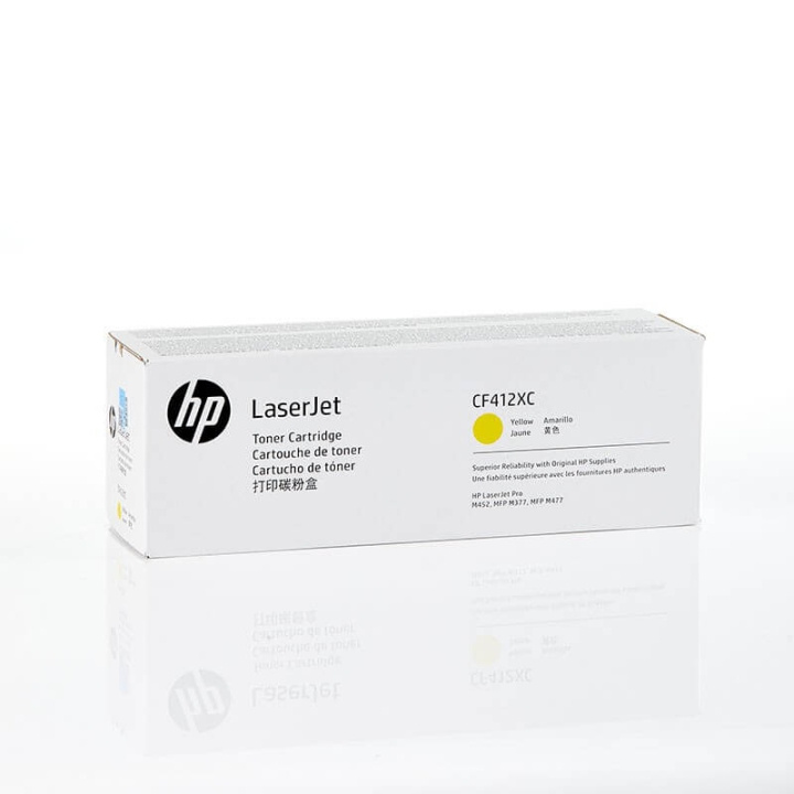 HP Toner CF412XC 410X Gul Contract i gruppen COMPUTERTILBEHØR / Printere og tilbehør / Blæk og toner / Toner / HP hos TP E-commerce Nordic AB (C27261)