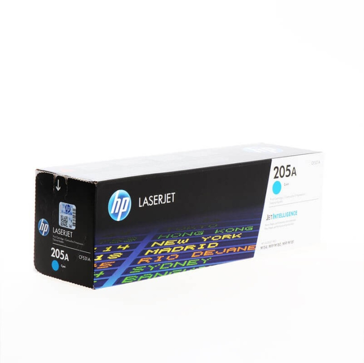 HP Toner CF531A 205A Cyan i gruppen COMPUTERTILBEHØR / Printere og tilbehør / Blæk og toner / Toner / HP hos TP E-commerce Nordic AB (C27274)