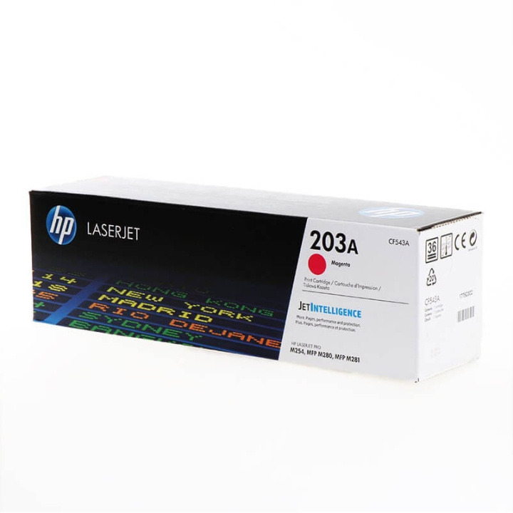 HP Toner CF543A 203A Magenta i gruppen COMPUTERTILBEHØR / Printere og tilbehør / Blæk og toner / Toner / HP hos TP E-commerce Nordic AB (C27283)