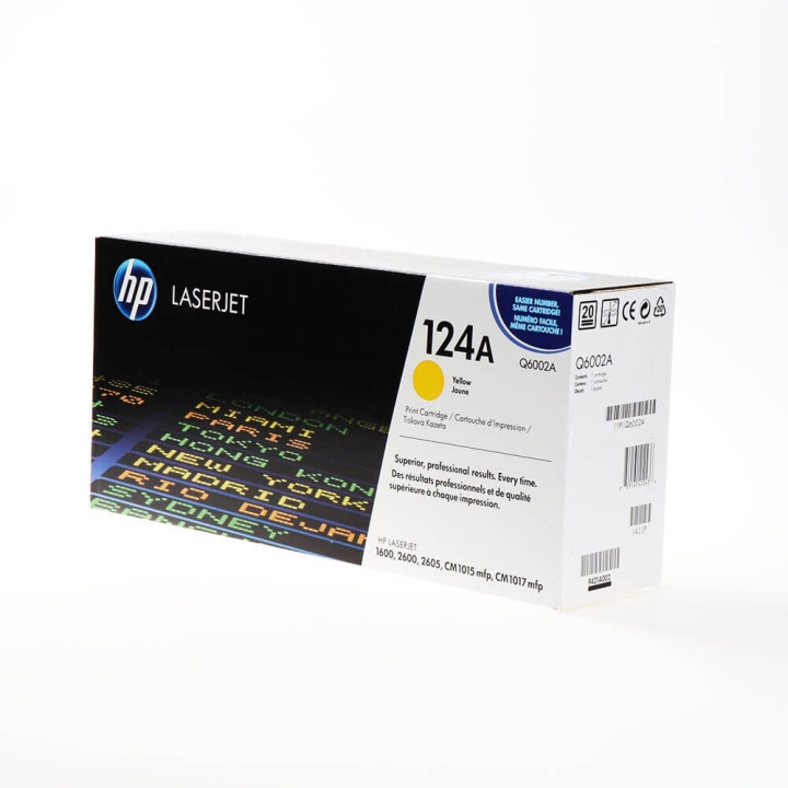 HP Toner Q6002A 124A Gul i gruppen COMPUTERTILBEHØR / Printere og tilbehør / Blæk og toner / Toner / HP hos TP E-commerce Nordic AB (C27294)