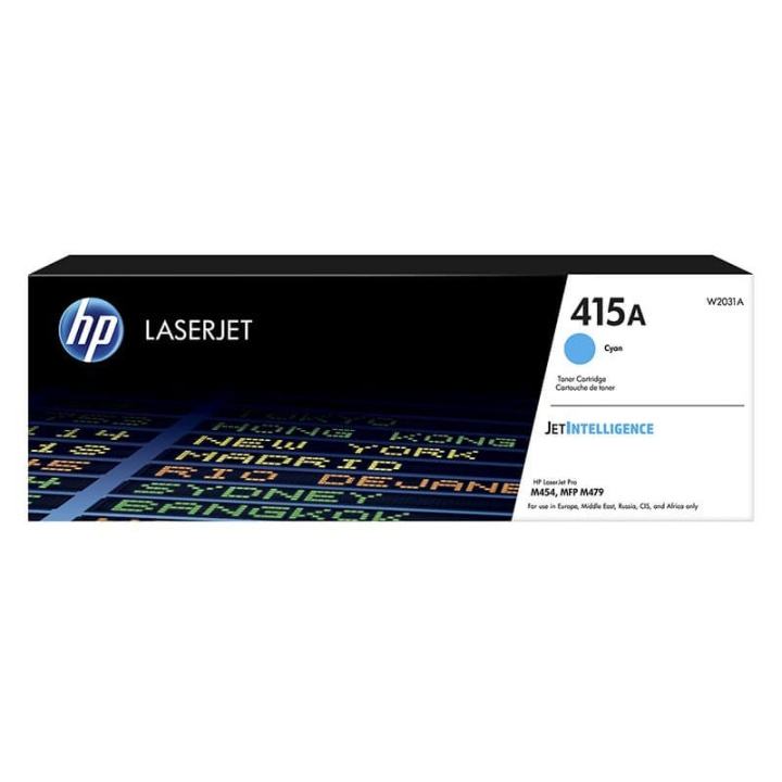 HP Toner W2031A 415A Cyan i gruppen COMPUTERTILBEHØR / Printere og tilbehør / Blæk og toner / Toner / HP hos TP E-commerce Nordic AB (C27321)