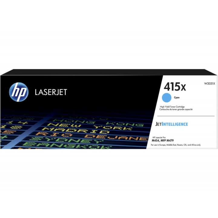 HP Toner W2031X 415X Cyan i gruppen COMPUTERTILBEHØR / Printere og tilbehør / Blæk og toner / Toner / HP hos TP E-commerce Nordic AB (C27322)