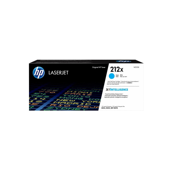 HP Toner W2121X 212X Cyan i gruppen COMPUTERTILBEHØR / Printere og tilbehør / Blæk og toner / Toner / HP hos TP E-commerce Nordic AB (C27336)