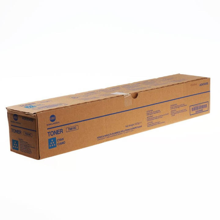 Konica Minolta Toner A3VX450 TN619 Cyan i gruppen COMPUTERTILBEHØR / Printere og tilbehør / Blæk og toner / Toner / Konica Minolta hos TP E-commerce Nordic AB (C27490)