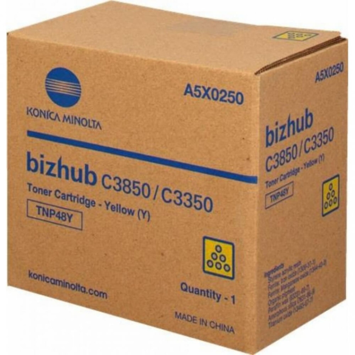 Konica Minolta Toner A95W250 TNP49 Gul i gruppen COMPUTERTILBEHØR / Printere og tilbehør / Blæk og toner / Toner / Konica Minolta hos TP E-commerce Nordic AB (C27513)