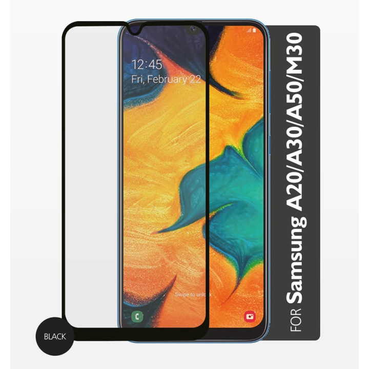 GEAR Hærdet Glas 2.5D Samsung A50/A30/A20 i gruppen SMARTPHONES & TABLETS / Mobil Beskyttelse / Samsung hos TP E-commerce Nordic AB (C28586)