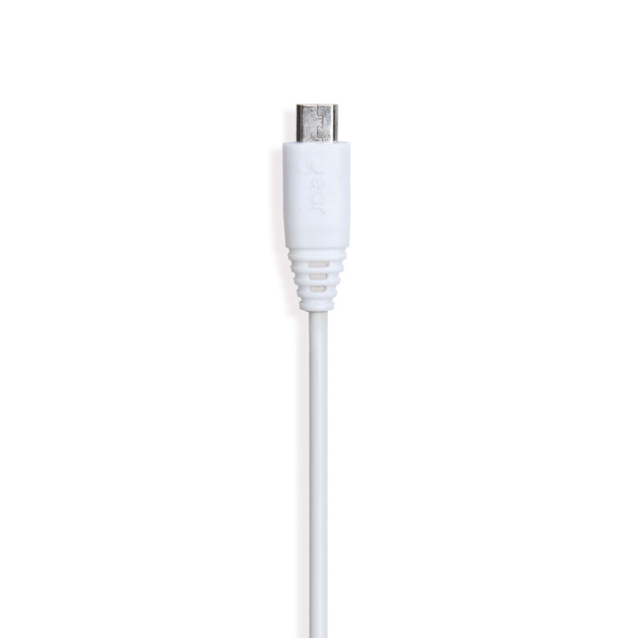 Gear Rundt ladekabel MicroUSB til USB-A 0,3m Hvid i gruppen SMARTPHONES & TABLETS / Opladere og kabler / Kabler / Kabler microUSB hos TP E-commerce Nordic AB (C28606)