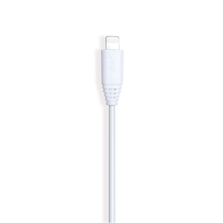 GEAR Rundt ladekabel Lightning til USB-A 0,3m Hvid MFI i gruppen SMARTPHONES & TABLETS / Opladere og kabler / Kabler / Kabler Lightning hos TP E-commerce Nordic AB (C28607)