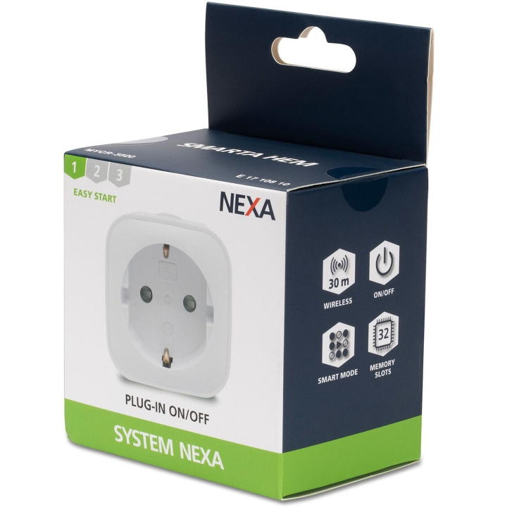 nexa MYCR-3500 Plug-in PÅ/AV 1-pack i gruppen HJEM, HUS & HAVE / Smart hjem / Smart plugs hos TP E-commerce Nordic AB (C28691)