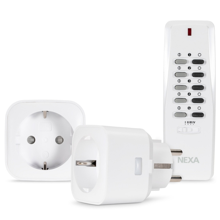 nexa MYCR-2 Plug-in set PÅ/AV x 2 i gruppen HJEM, HUS & HAVE / Smart hjem / Smart plugs hos TP E-commerce Nordic AB (C28693)