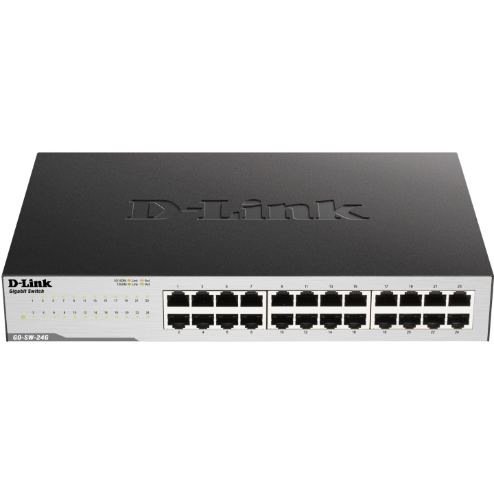 D-Link GO-SW-24G 24-Port Gigabit Easy Desktop Switch i gruppen COMPUTERTILBEHØR / Netværk / Switches / 10/100/1000Mbps hos TP E-commerce Nordic AB (C28776)