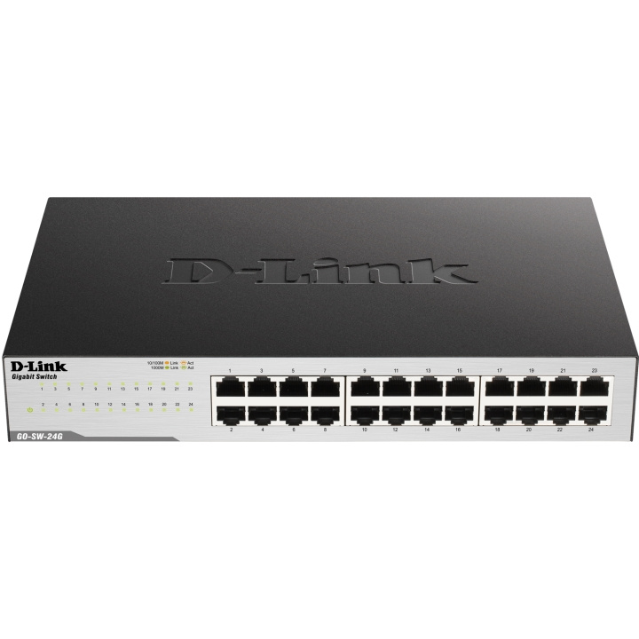 D-Link GO-SW-24G 24-Port Gigabit Easy Desktop Switch i gruppen COMPUTERTILBEHØR / Netværk / Switches hos TP E-commerce Nordic AB (C28776)
