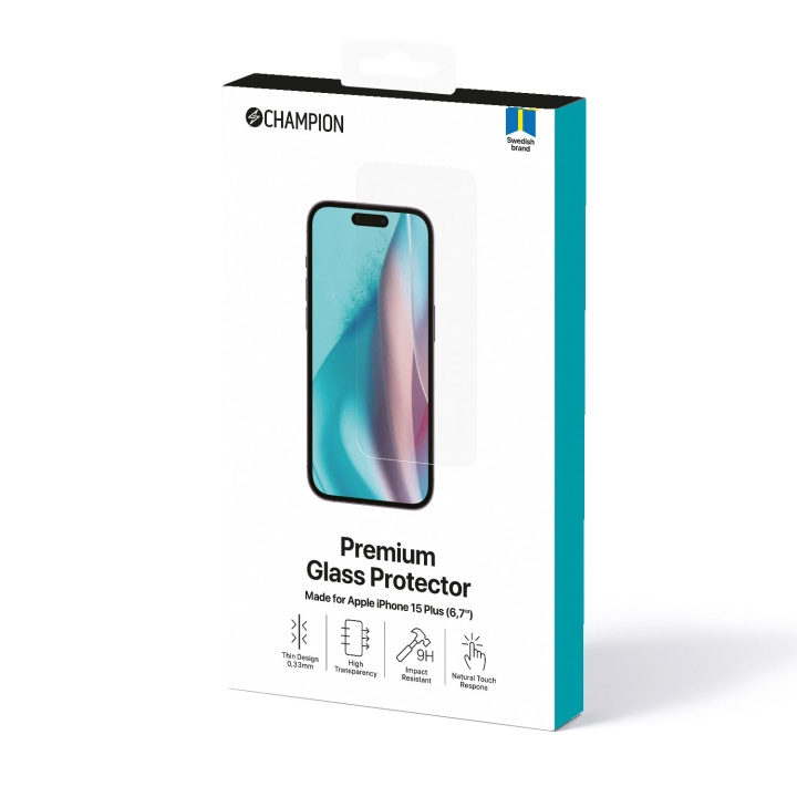 Champion Skärmskydd iPhone 15 Plus i gruppen SMARTPHONES & TABLETS / Mobil Beskyttelse / Apple / iPhone 15 hos TP E-commerce Nordic AB (C28821)