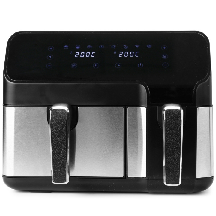Emerio Luftfritös dubbel 5,3l+3,3l Rostfri Digital AF-127454 i gruppen HJEM, HUS & HAVE / Husholdningsapparater / Airfryers & Friture hos TP E-commerce Nordic AB (C28834)