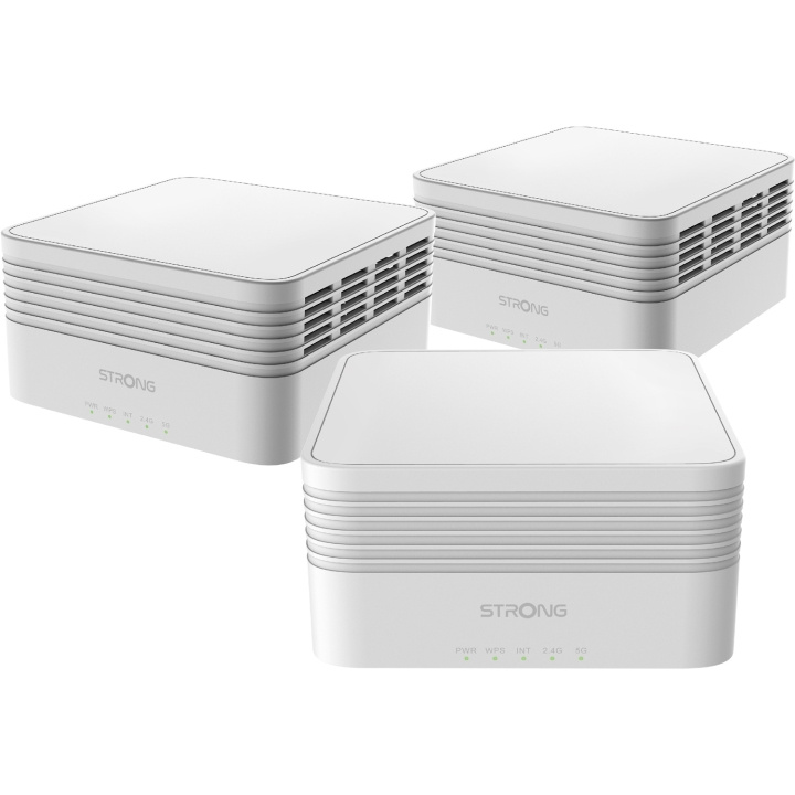 Strong Atria WiFi 6 Mesh AX3000 Home kit 3-pack i gruppen COMPUTERTILBEHØR / Netværk / WiFi forlængere hos TP E-commerce Nordic AB (C28856)