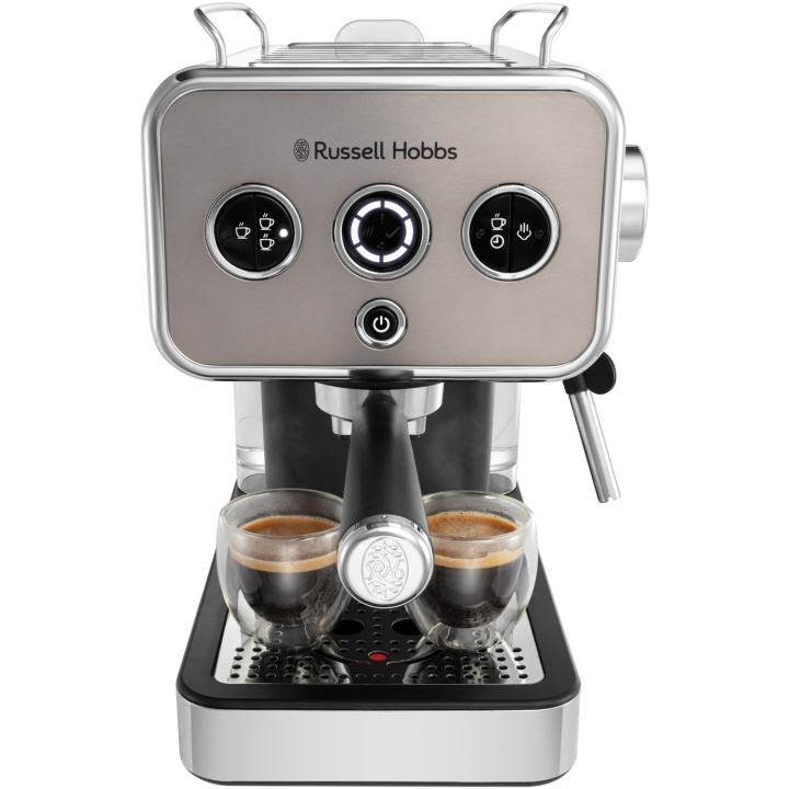 Russell Hobbs Espressomaskin Distinctions Espresso Machine Titanium 26452-56 i gruppen HJEM, HUS & HAVE / Husholdningsapparater / Kaffe og espresso / Espressomaskiner hos TP E-commerce Nordic AB (C28860)