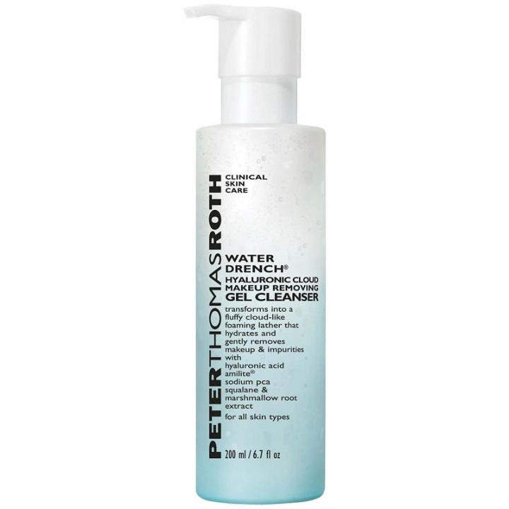 Peter Thomas Roth Water Drench Hyaluronic Cloud Gel Cleanser 200ml i gruppen SKØNHED & HELSE / Hudpleje / Ansigt / Dagcreme hos TP E-commerce Nordic AB (C28936)